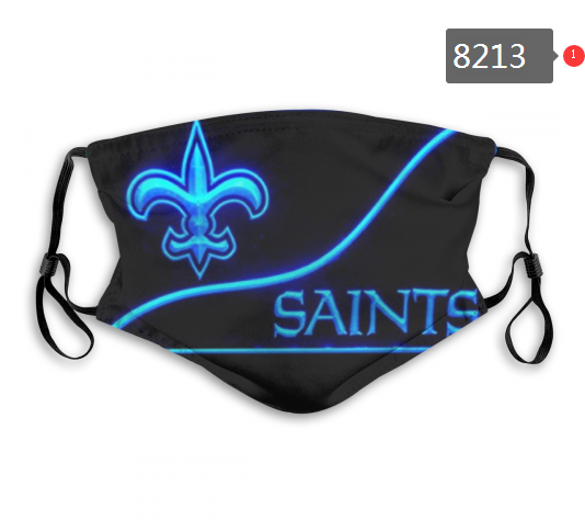 NFL 2020 New Orleans Saints #3 Dust mask with filter->nfl dust mask->Sports Accessory